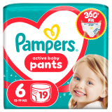 PAMPERS Pants Pieluchomajtki Rozmiar 6 (15kg+) 19 szt 1 szt