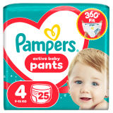 PAMPERS Pants Pieluchomajtki Rozmiar 4 (9-15kg) 25 szt 1 szt