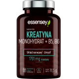 ESSENSEY Kreatyna (monohydrat) + B5, B6 (90 kaps.) - suplement diety 1 szt