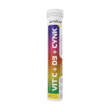 ACTIVLAB Witamina C+D3+Cynk o sm. pomarańczowym (20 tabl. mus.) 1 szt