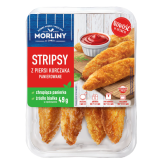 MORLINY Stripsy z piersi kurczaka panierowane 350 g