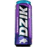 WK DZIK Napój gazowany energetyczny winogronowy bez cukru 500 ml
