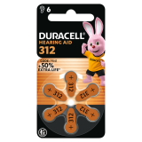 DURACELL Baterie do aparatów słuchowych 312 6 szt. 1 szt