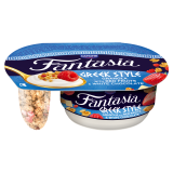 FANTASIA Jogurt grecki z granolą z maliną i białą czekoladą 100 g