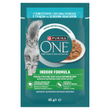 PURINA ONE Indoor Formuła Pokarm dla kota Tuńczyk i Zielona Fasolka 85 g