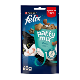 FELIX® Party MIX Przekąska dla kotów o smaku łososia, łososia morskiego i pstrąga 60 g
