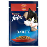 FELIX® Fantastic Karma dla kotów z wołowiną w galaretce 85 g