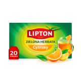 LIPTON Herbata zielona z nutą cytrusów 20 torebek 45 g