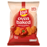 LAY'S Oven Baked Pieczone formowane chipsy ziemniaczane o smaku grillowanej papryki. 180 g