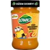 ŁOWICZ Dżem MINIONKI brzoskwiniowo-morelowy (o obniżonej zawartości cukrów) 260 g