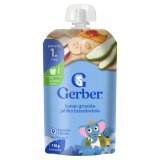 GERBER JUNIOR Garden Fruits Deserek Banan Jabłko Gruszka Brzoskwinia po 1 roku życia 110 g