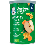 GERBER Chrupiące falki o sm. jabłko-marchewka - po 12 miesiącu 35 g