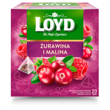 LOYD TEA Herbata Żurawina i Malina 20 torebek ex. 40 g