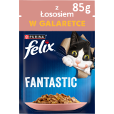 FELIX® Fantastic Karma dla kotów z łososiem w galaretce 85 g
