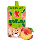 KUBUŚ Mus brzoskwiniowo-jabłkowy (bez dodatku cukru) 200 g