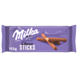 MILKA Choco Lila Stix Choco Sticks Ciastka oblane czekoladą 112 g