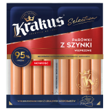 KRAKUS PARÓWKI Z SZYNKI B/OS. KRAKUS 95% 1 szt