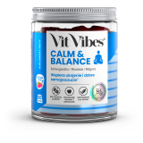 VIT VIBES CALM AND BALANCE Suplement diety w postaci żelek o smaku malinowym (60 szt.) 1 szt