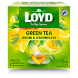 LOYD TEA Herbata zielona z cytryną i trawą cytrynową (20 torebek) 34 g