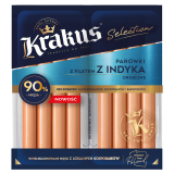 KRAKUS PARÓWKI Z FILETEM Z INDYKA 160 g