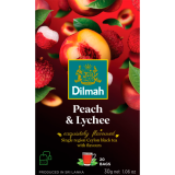 DILMAH Herbata brzoskwiniowa z liczi 20 torebek ex. 30 g