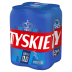 TYSKIE Piwo bezalkoholowe 4x500ml (puszka zwrotna) 2 l TYSKIE Piwo bezalkoholowe 4x500ml (puszka zwrotna) 2 l