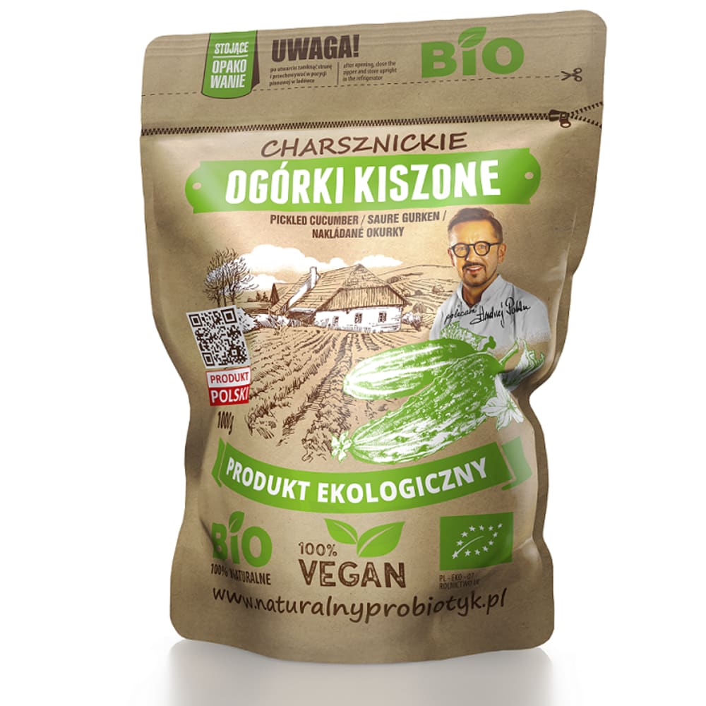 CHARSZNICKIE Ogórki kiszone BIO