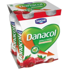 Jogurt pitny o smaku truskawkowym 4x100ml Danacol DANONE 400g