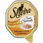 Pokarm dla kotów   Frykas z indyka z warzywami (tacka) SHEBA 100g
