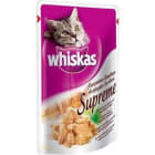 Pokarm dla kotów z kurczakiem   saszetka SUPREME WHISKAS 85g