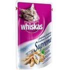Pokarm dla kotów z sardynkami   saszetka SUPREME WHISKAS 85g