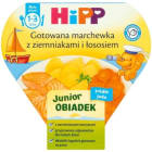 Gotowana marchewka z ziemniakami i łososiem BIO   1 3 lata JUNIOR Obiadek HIPP 250g