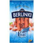 Parówki wieprzowe 30% mniej tłuszczu i soli kuchennej Berlinki Viva MORLINY 250g