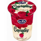Deser śmietanowy z musem malinowym Cavalier OLMA 130g