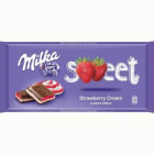 Czekolada mleczna Strawberry Cream Sweet MILKA 100g