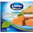 Steki rybne panierowane ze szpinakiem mrożone LISNER 200g