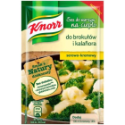 Serowo-kremowy Sos do warzyw na ciepło Knorr idealnie pasuje do brokułów.