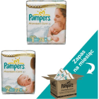 Pieluchy Rozmiar 1 (78szt) i Rozmiar 2(2x72szt) Zapas na miesiąc Premium Care PAMPERS 1.000szt
