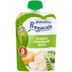 Groszek, ziemniaczki i dorsz   po 9 miesiącu (tubka) PRZYJACIELE BOBOVITA 130g