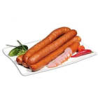 Kiełbasa toruńska, kawałek 400 g - Madej Wróbel. Ma wyrazisty smak i zapach.