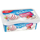 Lody ALGIDA BIG MILK yogurt strawberry 1000ml - smak jogurtowy, z truskawkową polewą.