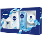 Zestaw Creme Soft – Nivea zawiera łagodne i pielęgnujące kosmetyki.