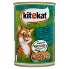 Kitekat - Pokarm dla kotów z makrelą puszka 400g to pełnowartościowy posiłek dla wąsatych pupilów.