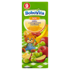 Bobovita - Sok jabłko winogrona banan po 9 m. 200ml to pyszny napój dla najmłodszych smakoszy.