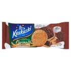 Krakuski herbatniki w czekoladzie BAHLSEN 143g. Ciasteczka pełnoziarniste, w mlecznej czekoladzie.