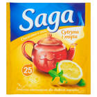 Herbata owocowa z cytryną i miętą 25 torebek-Saga to doskonały pomysł na chwilę relaksu.