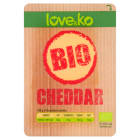 Ser Cheddar   plastry BIO LOVE&KO 100g