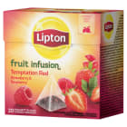 Herbata owocowa Truskawka i Malina 20 piramidek Infusion Temptation Red LIPTON 50g