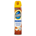 Aerozol do mebli - Pronto. Usuwa kurz i zabezpiecza przed jego szybkim, ponownym osadzeniem się.