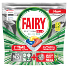 Zestaw kapsułek do zmywarki cytrynowe 5 x 15 szt. PLATINUM Plus FAIRY 1.000szt